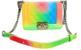 Rainbow  designer clutch bags