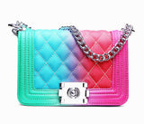 Rainbow  designer clutch bags