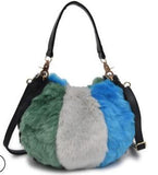 New rabbit fur handbag