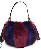 New rabbit fur handbag