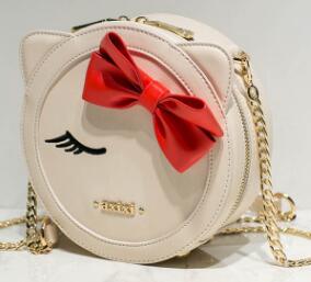 Bow cute small round bag